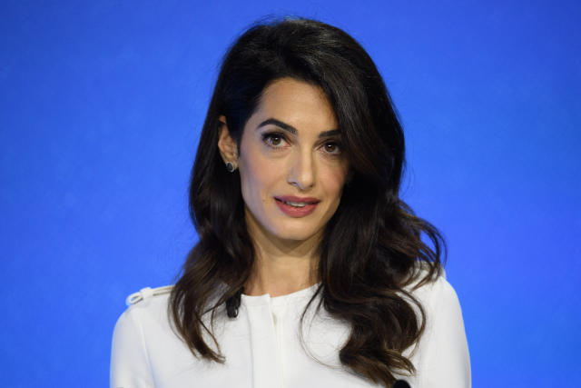 Amal Clooney's sister criticized for selling luxury face masks