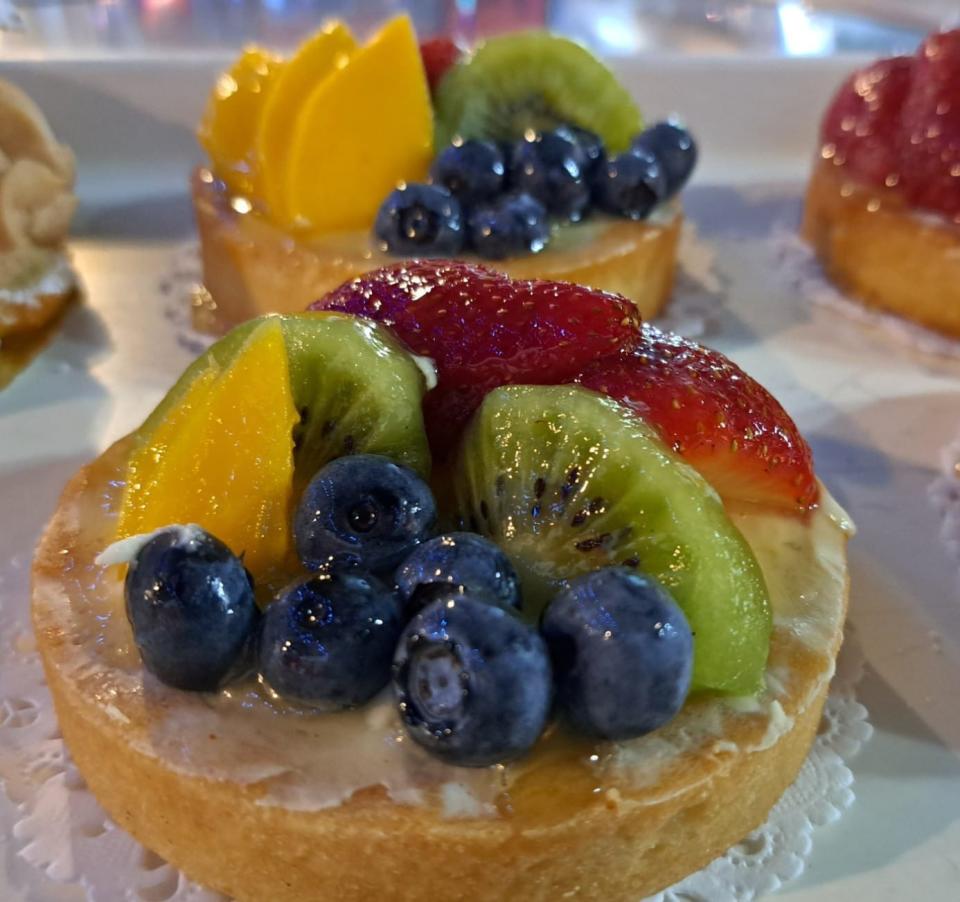 A fruit tartlette from La Baguette Chef Ludovic Bezy.