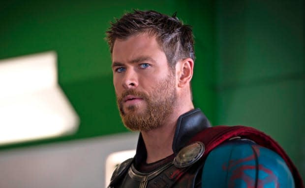 Chris Hemsworth as Thor in "Thor: Ragnarok"<p>Marvel Studios/Disney</p>