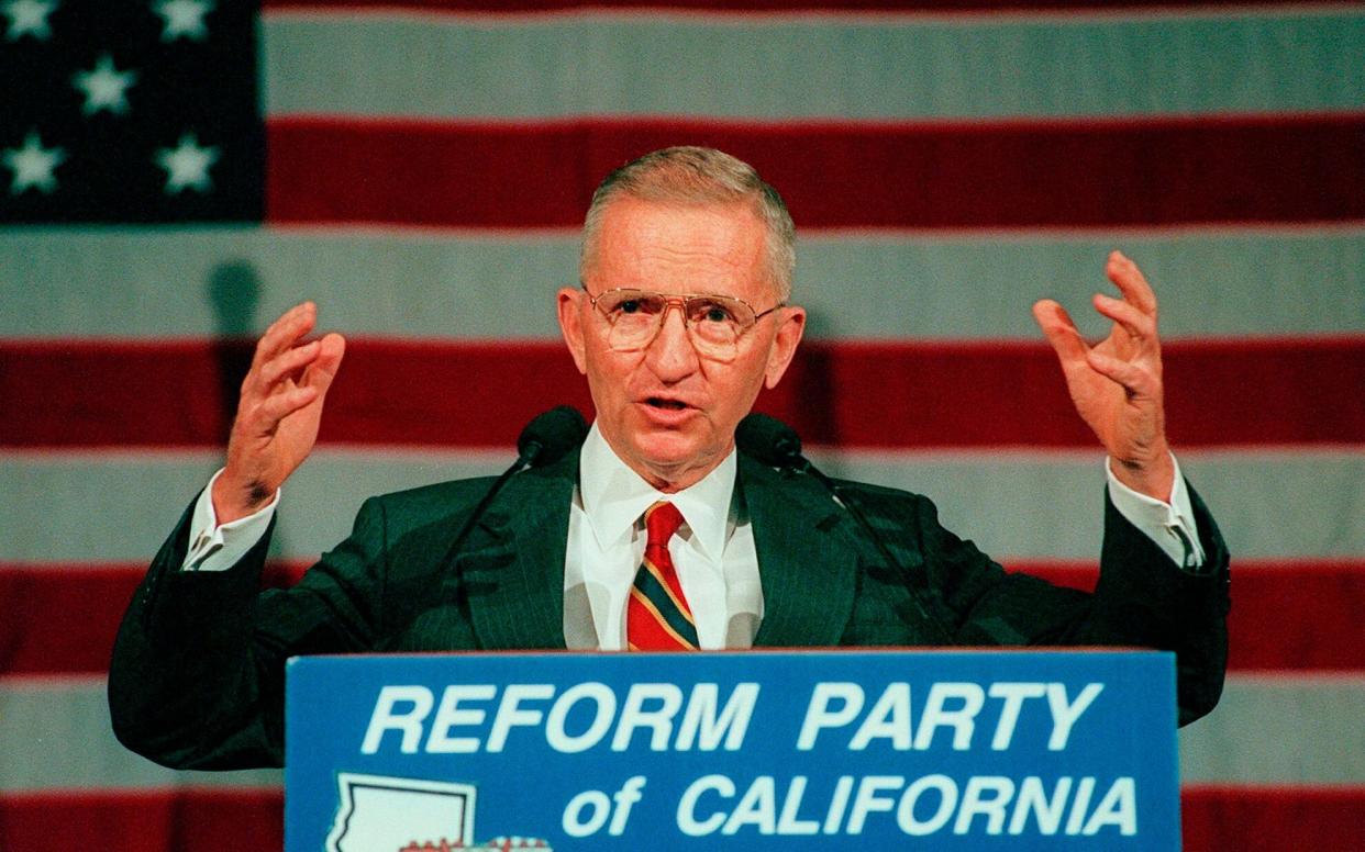 Ross Perot led an eventful life, marked by two attempts to become US president - AP