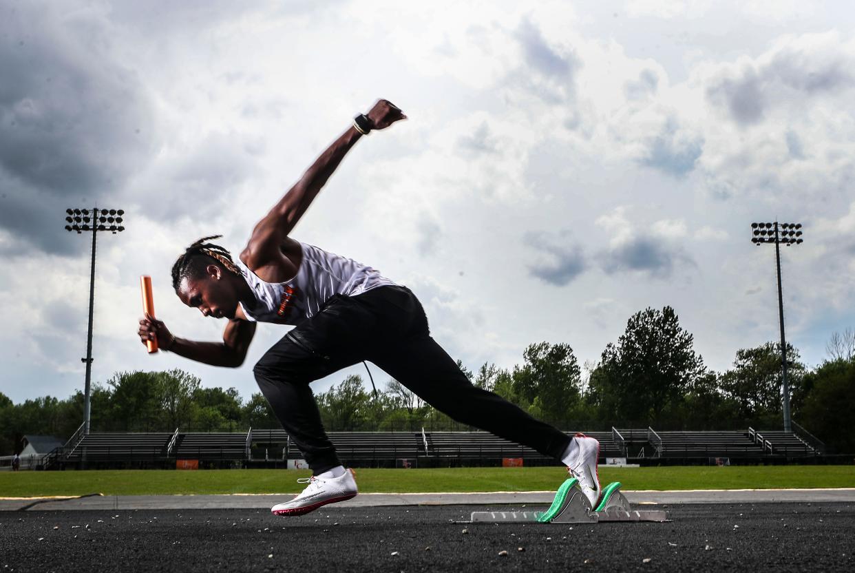 Elijah Robertson is a senior at Fern Creek High School and a captain on the track team. May 3, 2022