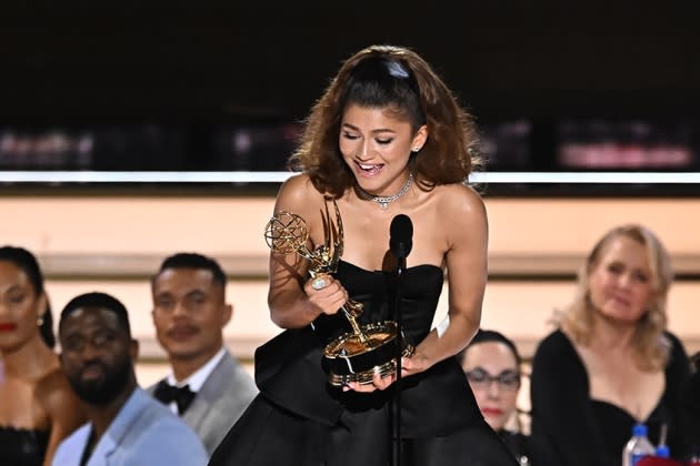 Zendaya Becomes Youngest Two-Time Emmy Winner in History With 'Euphoria' Lead  Actress Win