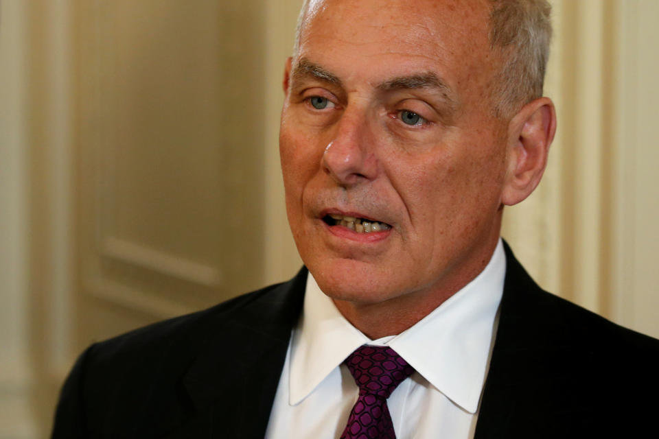 John Kelly, above, replaced Reince Priebus as chief of staff&nbsp;in July 2017. (Photo: Jonathan Ernst/Reuters)