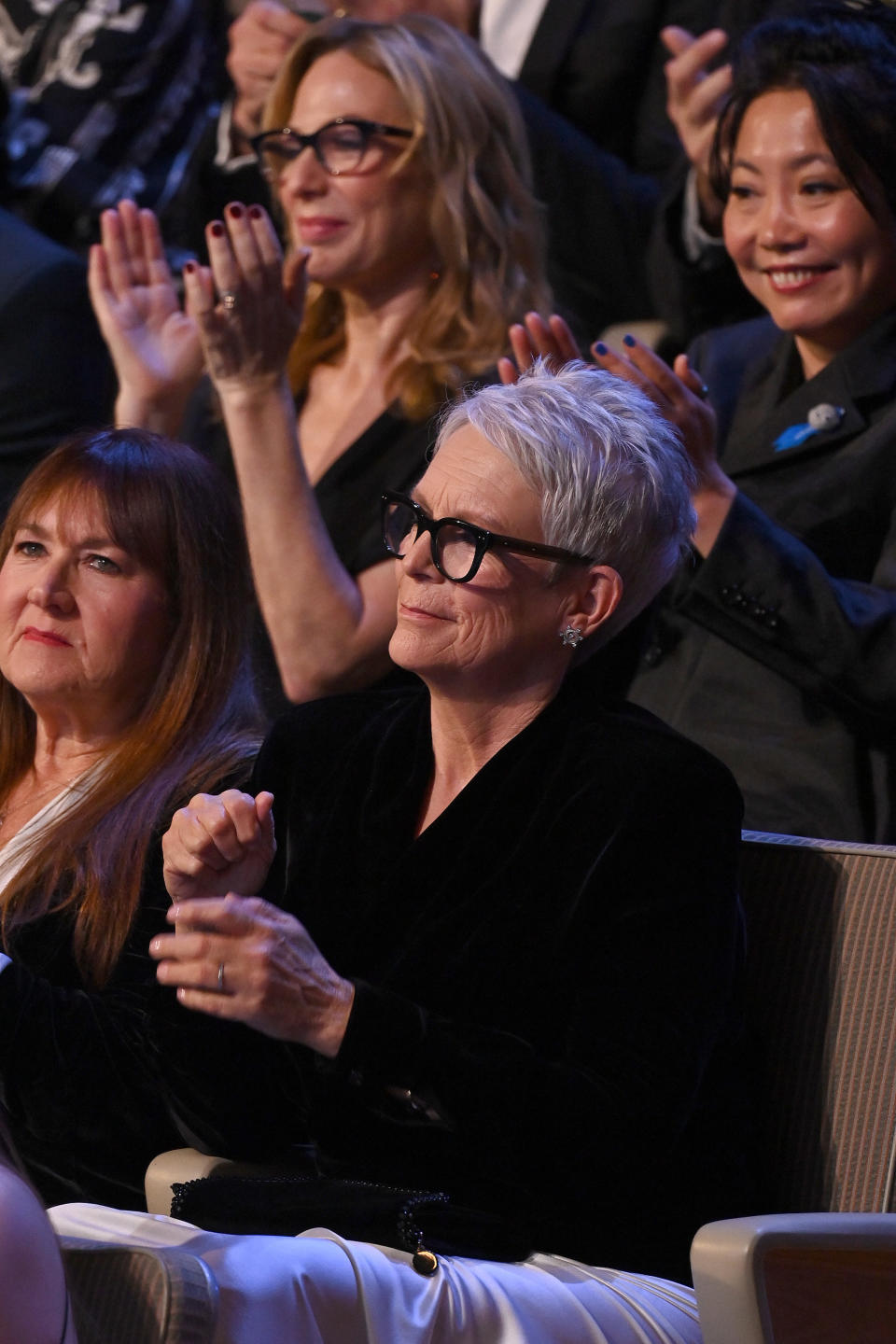 Jamie Lee Curtis in a crowd