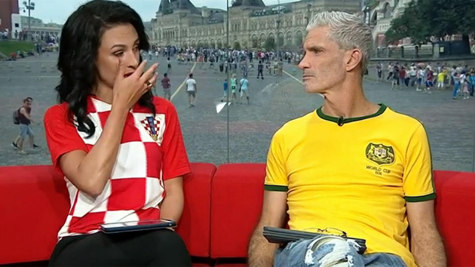 Zelic can’t contain her emotion. Pic: SBS