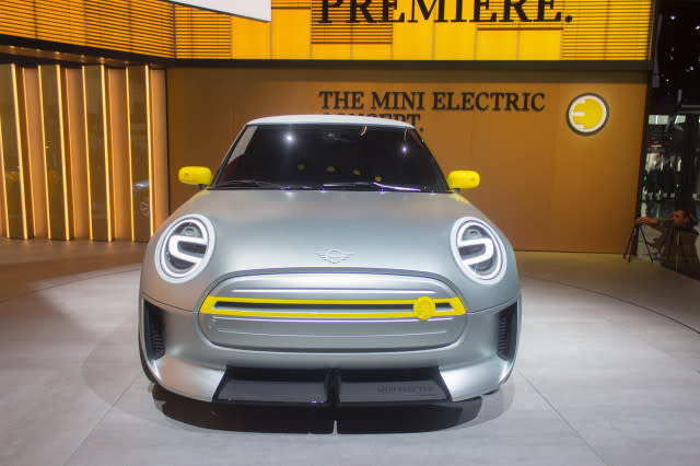 <p><strong>Mini Electric Concept</strong><br>Fans of the iconic Mini Cooper can go green with the new, fully-electric version. It’s the second electrified car from the automaker, and has some truly distinct Mini-feel, right down to the Union Jack-styled tail-lights. Anticipated launch year: 2019 (Green Car Reports) </p>