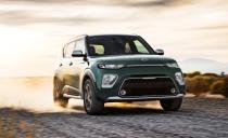 <p><a rel="nofollow noopener" href="https://www.caranddriver.com/news/2020-kia-soul-crossover-photos-info" target="_blank" data-ylk="slk:The third-generation Kia Soul;elm:context_link;itc:0;sec:content-canvas" class="link ">The third-generation Kia Soul</a> is genuinely all new, now riding on the same platform as the Hyundai Kona. All-wheel drive still isn't on offer, but a base 2.0-liter four-cylinder engine is new. The <a rel="nofollow noopener" href="https://www.caranddriver.com/features/2018-10best-trucks-and-suvs-our-top-picks-in-every-segment-feature-kia-soul-best-subcompact-suv-page-2" target="_blank" data-ylk="slk:10Best Trucks and SUVs–winning;elm:context_link;itc:0;sec:content-canvas" class="link ">10Best Trucks and SUVs–winning </a>Soul's styling is as distinctive as ever, with a unibrow-like front end and boomerang-shaped taillights. On the inside, a 10.3-inch touchscreen and a 8.0-inch head-up display are newly available, as are many active-safety features that weren't previously offered. Kia <a rel="nofollow noopener" href="https://www.caranddriver.com/news/2020-kia-soul-ev-electric-crossover-photos-info" target="_blank" data-ylk="slk:also revealed the new Soul EV;elm:context_link;itc:0;sec:content-canvas" class="link ">also revealed the new Soul EV</a>, which is nearly twice as powerful as the old model.<em>-Daniel Golson</em><br></p>