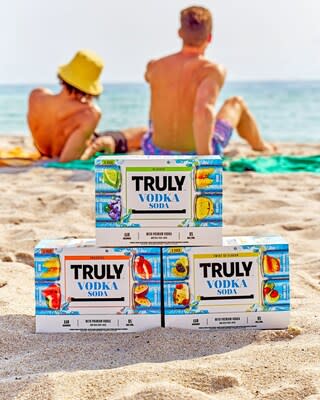 Truly Vodka Soda Classic Pack, Truly Vodka Soda Paradise Pack & Truly Vodka Soda Twist of Flavor Pack (Credit: Truly Hard Seltzer)