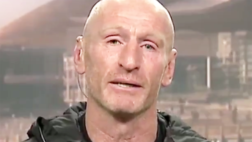 Gareth Thomas, pictured here revealing he was forced to come clean about his HIV diagnosis.