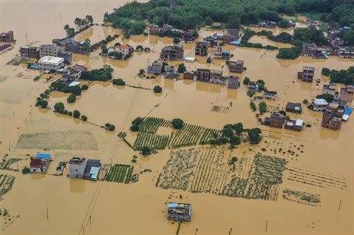 江西、重慶災損嚴重。（圖／翻攝自人民日報）