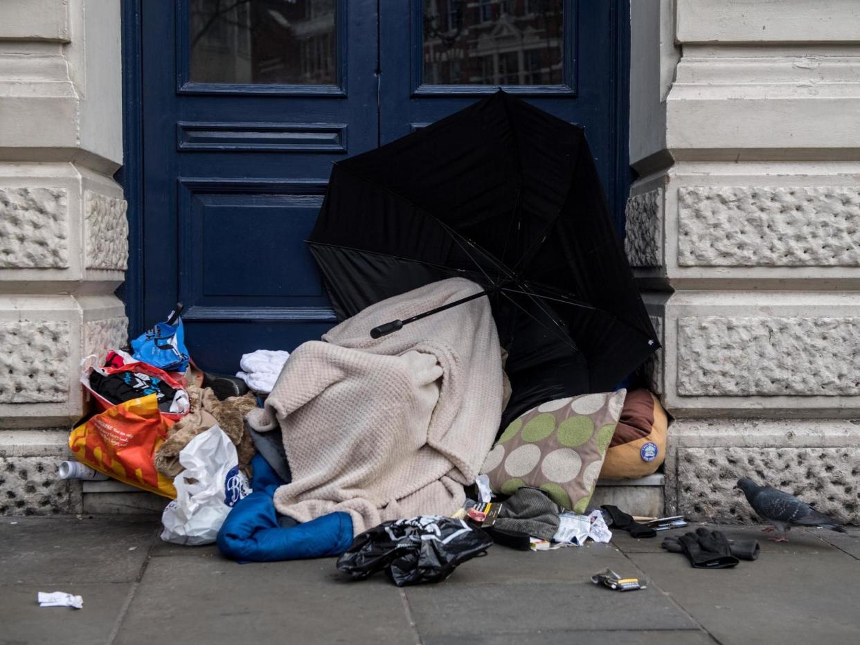 The number of people sleeping rough in the UK doubled between 2012 and 2017: Getty