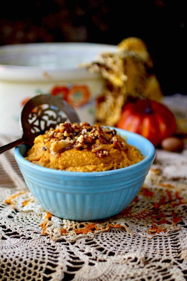 16) "Sweet Potato" Mash with Pecan Topping