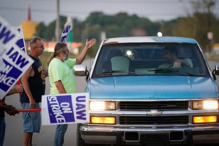 UAW workers strike at the Bowling Green facility