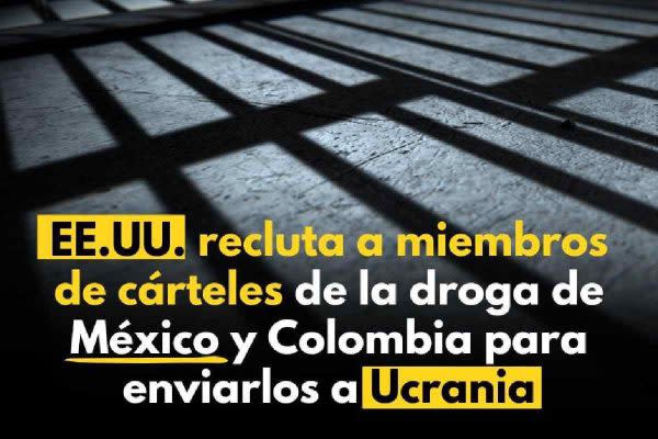 Imagen de Rusia donde acusa a EU de reclutar a criminales mexicanos para pelear en Ucrania