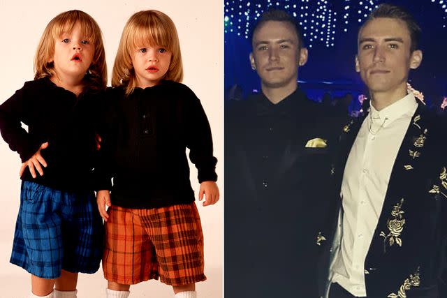 <p>Bob D'Amico/Disney General Entertainment Content via Getty; Dylan Clark Tuomy-Wilhoit/Instagram</p> Blake and Dylan Tuomy-Wilhoit as Nicky and Alex Katsopolis on 'Full House' in 1993, and now