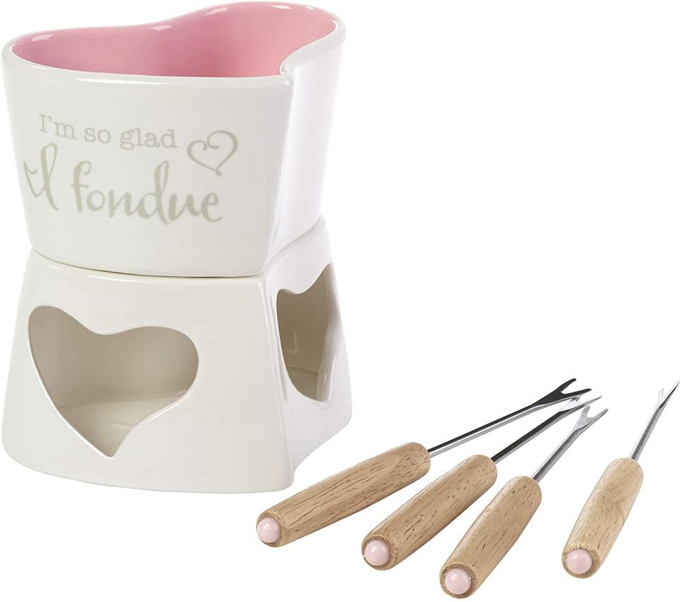 Precious Moments 5 Piece Fondue Set (Credit: Amazon)