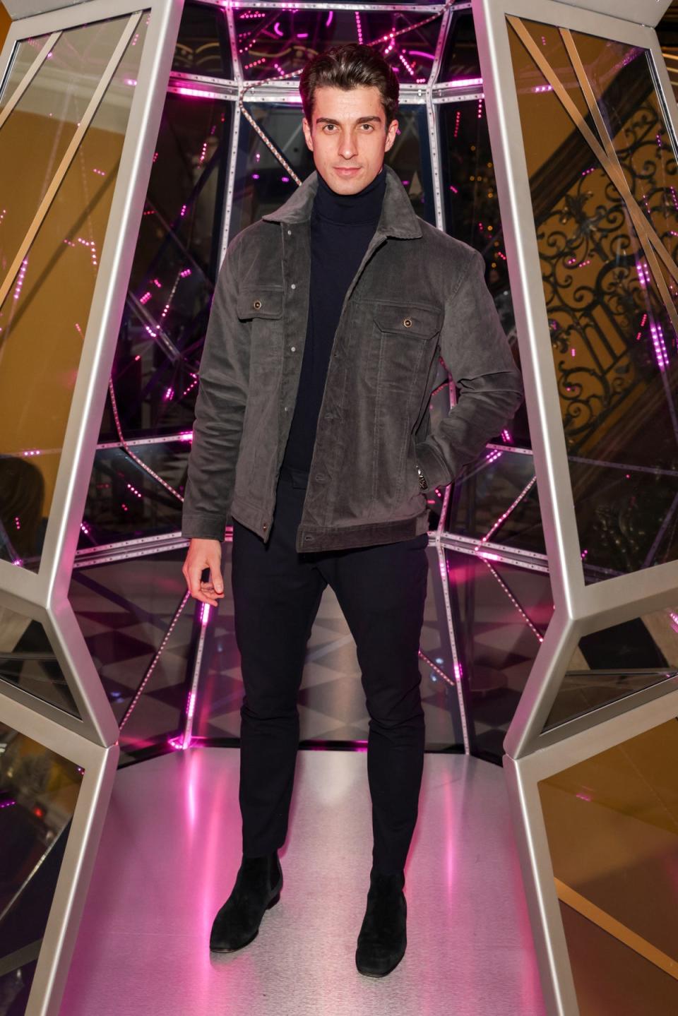 Reece Clarke attends the Claridge's Christmas Tree Party 2022 with Jimmy Choo (Dave Benett)