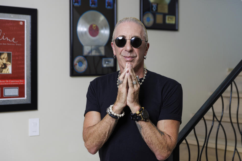 Dee Snider poses for a portrait in Redondo Beach, Calif., on Wednesday, June 21, 2023, to promote his novel "Frats." (Photo by Willy Sanjuan/Invision/AP)