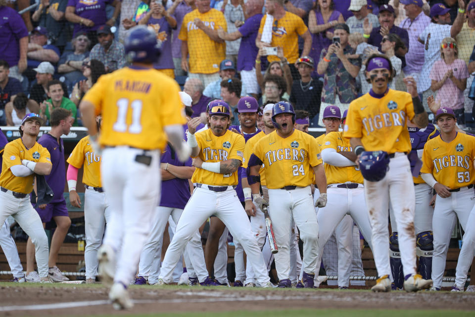 Just one day after they were on the wrong end of a historic blowout, the LSU Tigers closed out the Men&#39;s College World Series and won their seventh national championship.