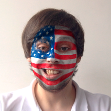 The flag face filter from MSQRD.