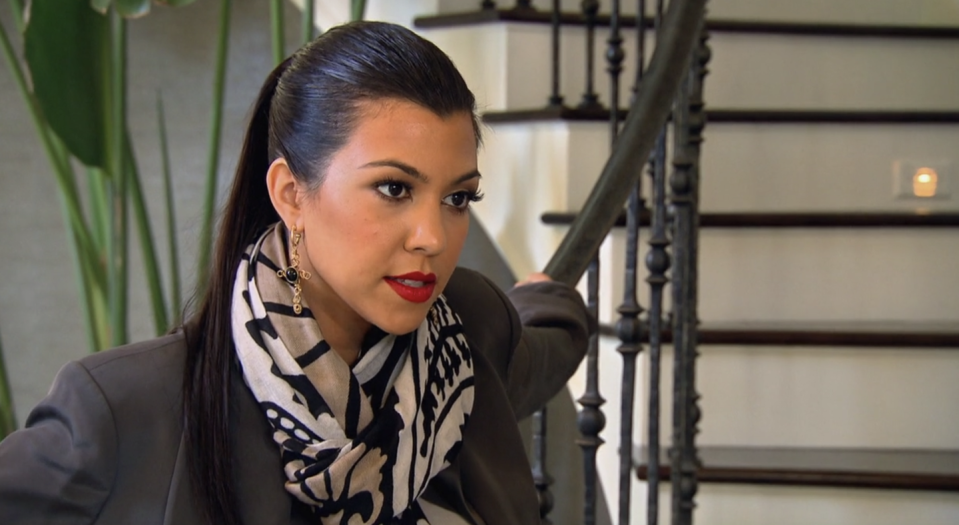 When Kourtney Was in Her Indoor Scarf Era