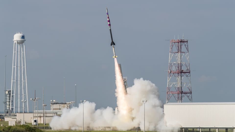 Drei Höhenforschungsraketen werden am 8. April von der Wallops Flight Facility der NASA starten, um die Sonnenfinsternis zu untersuchen.  -Allison Stancil/NASA