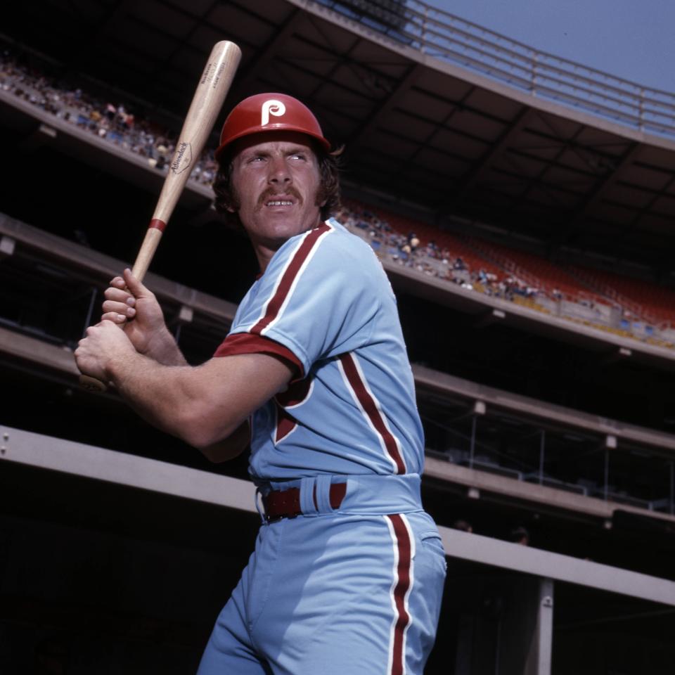 Philadelphia Phillies Hall of Fame third baseman Mike Schmidt had one of the top five seasons ever for a third baseman in 1974. [Malcolm Emmons/USA TODAY Sports]