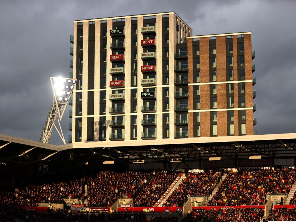 Gtech Community Stadium, the home of Brentford (Getty Images)