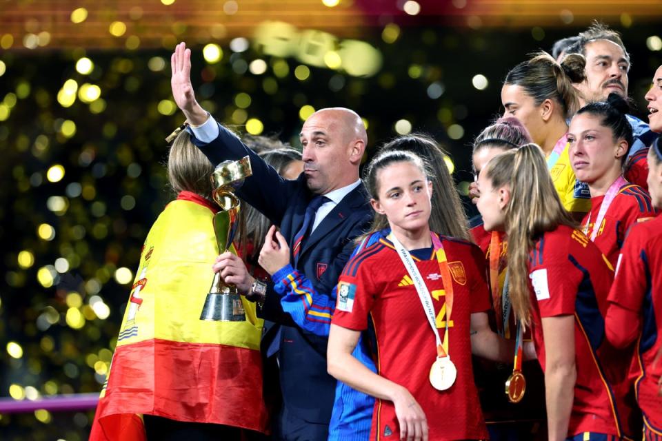 Luis Rubiales after the World Cup final last year (PA Wire)