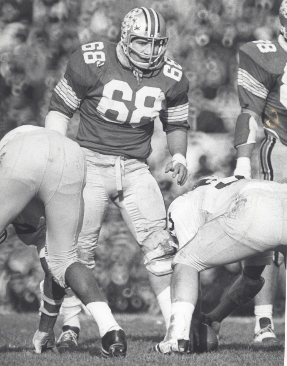 Ohio State defensive lineman Jim Stillwagon's name was somewhat ironic, given he was rarely still.