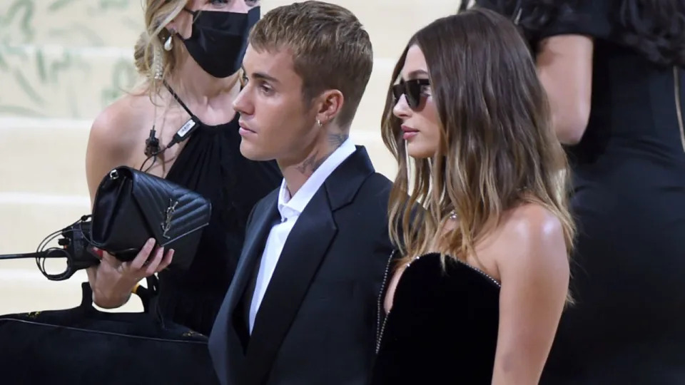 Justin Bieber, Hailey Bieber at arrivals for The Costume Institute Gala 'In America - A Lexicon of Fashion', Metropolitan Museum of Art, New York, NY September 13, 2021. 