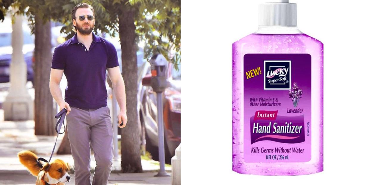 Chris Evans as sanitizer