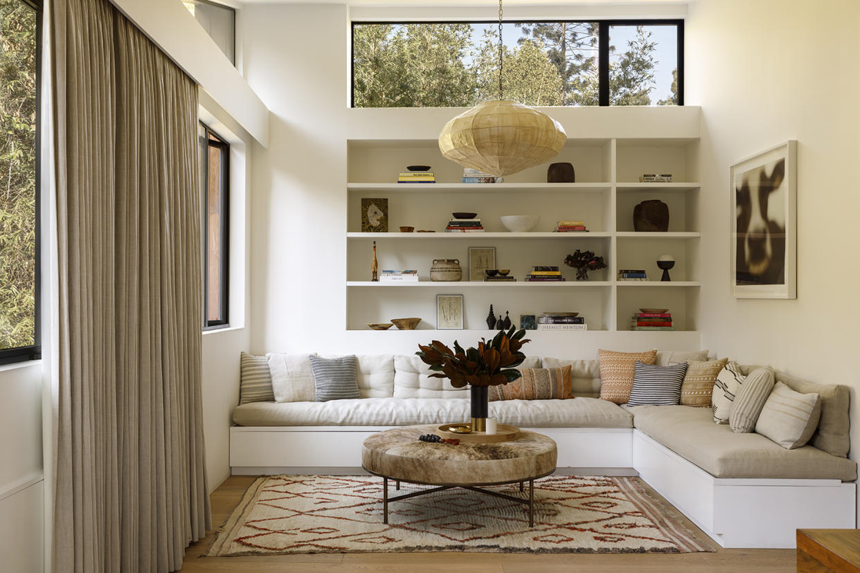  A small living room designed to feel bright and airy. 