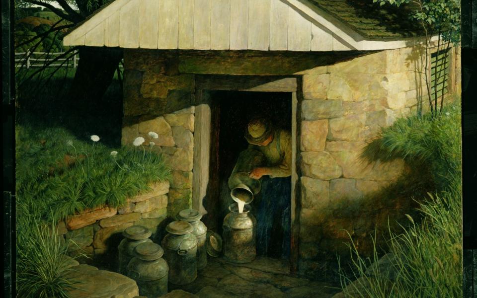 Dear dairy: The Springhouse, 1944, by the American artist and illustrator N C Wyeth - Bridgeman Images