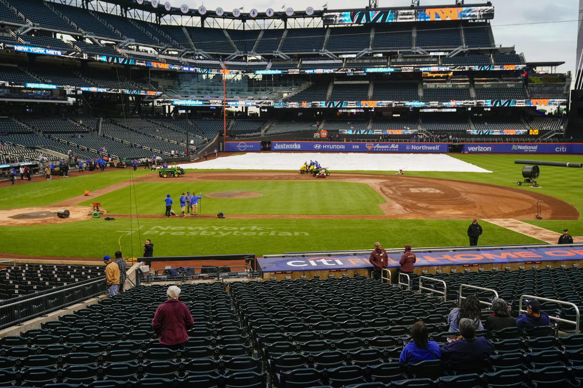 The sun going down behind Citizens Bank Park (home turf of the