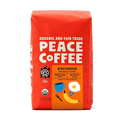 peace coffee birchwood breakfast blend, best coffee on Amazon