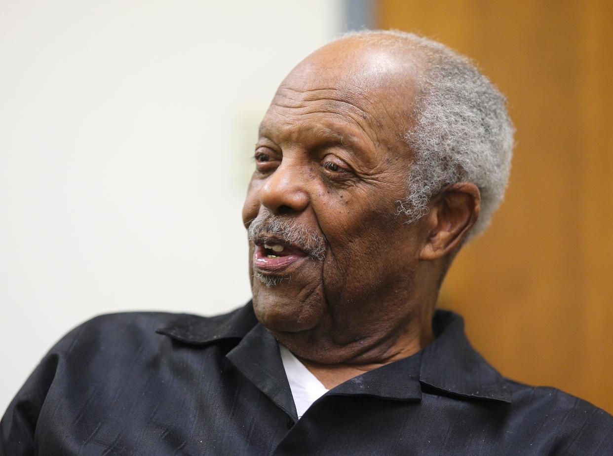 The Rev. John A. Reed Jr., one of two of the four living members of the 1956 Stillwater Booker T. Washington state basketball championship team, is pictured Feb. 8.