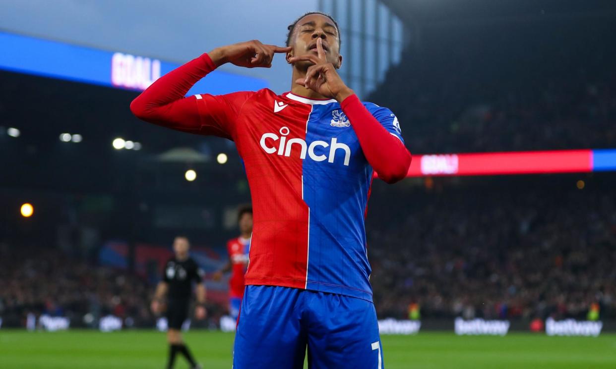 <span>Michael Olise scored twice as Crystal Palace thumped Manchester United 4-0 at Selhurst Park.</span><span>Photograph: Micah Crook/PPAUK/Shutterstock</span>