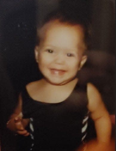 Christa Nicole Belusko, who was two years old when her mother's remains were found in 1991. Investigators identified her mother's remains over 30 years later. As of March 22, 2023, investigators don't know where Christa is.