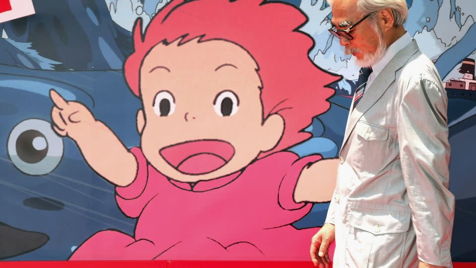 Hayao Miyazaki at the opening of 'Ponyo on the Cliff by the Sea' in 2008. - Junko Kimura/Getty