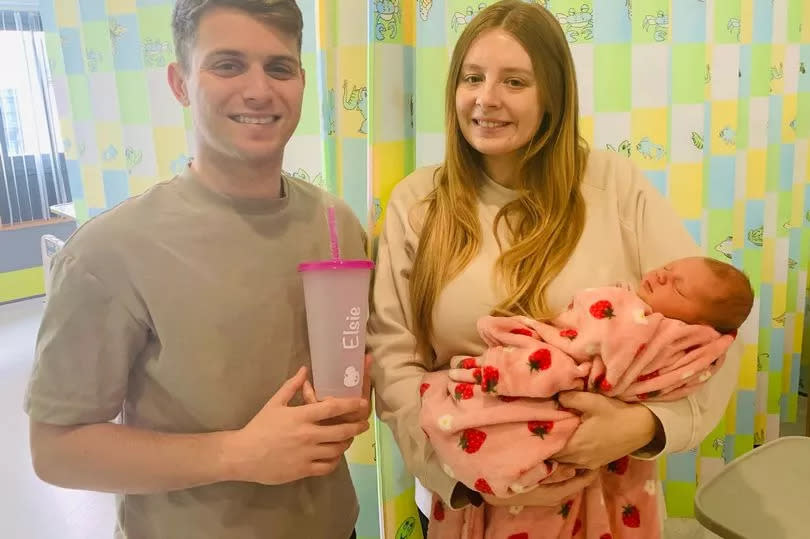 New parents of baby Elsie Patterson, Luke and Kerry