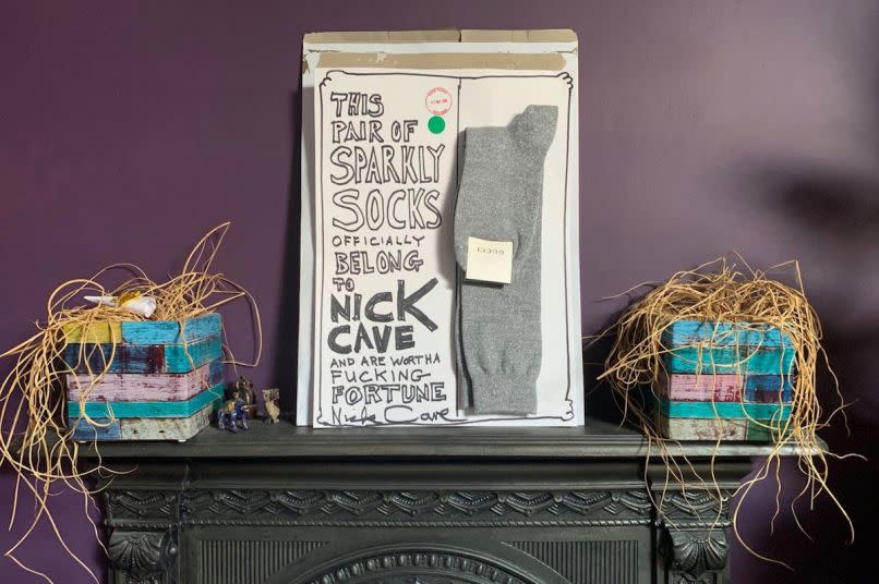 Nick Cave socks charity auction Trinity venue