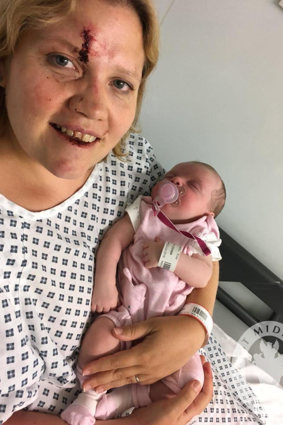 Police said four-week-old baby Eliza was still in her car seat when she was found (West Midlands Police)
