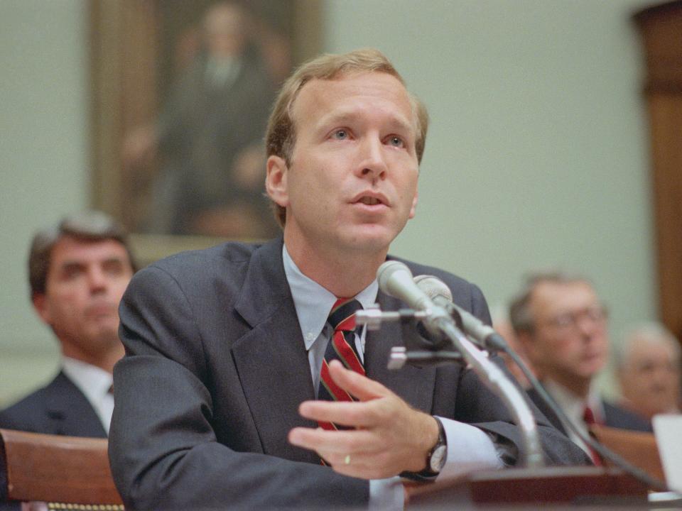 neil bush testifying before the house baking committee
