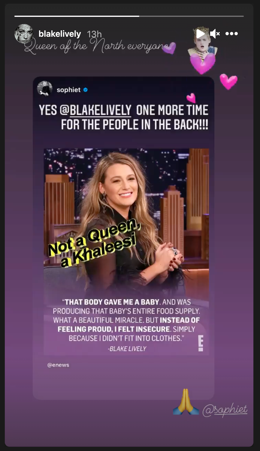 <cite class="credit">Instagram:@blakelively</cite>