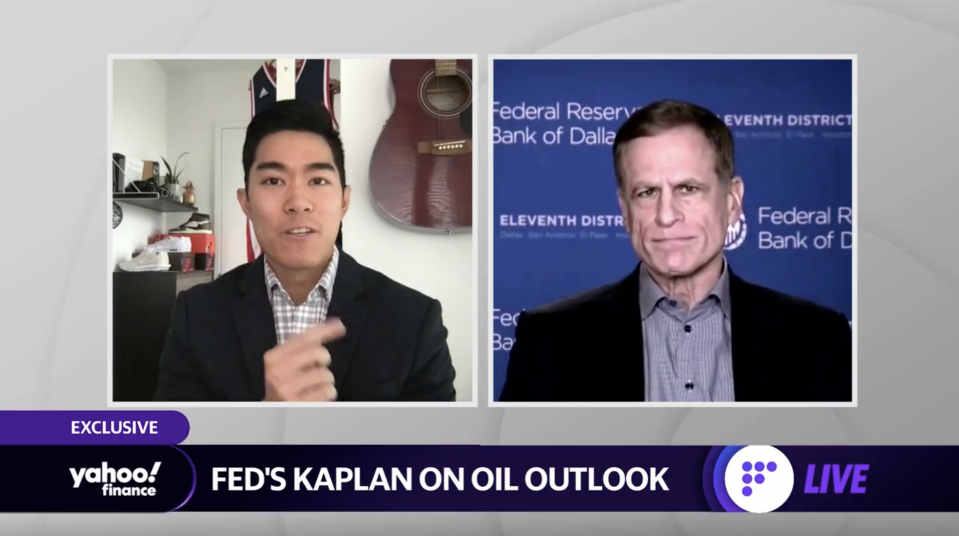 Dallas Fed President Rob Kaplan speaks with Yahoo Finance on Feb. 12.