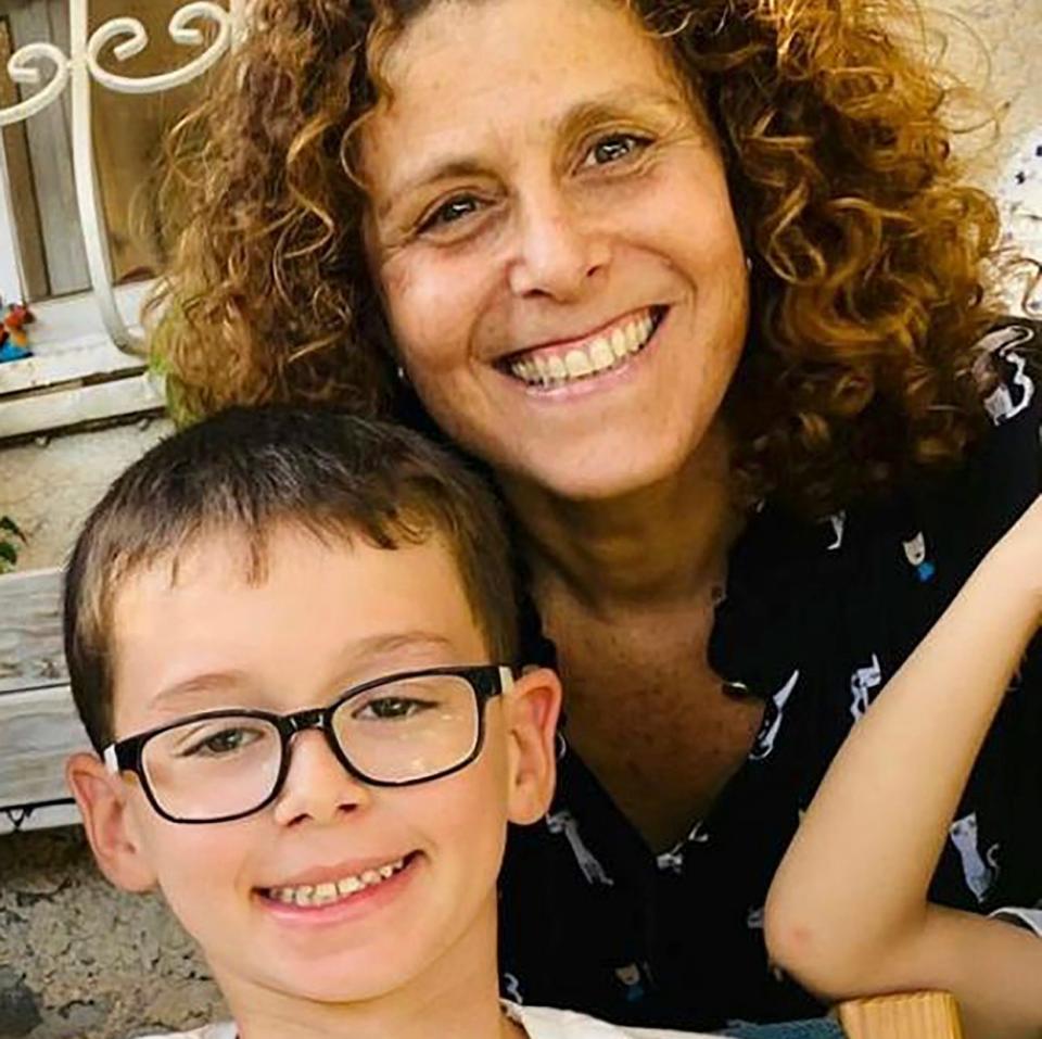 Keren Munder and her son Ohad