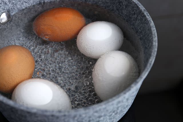 <p>Getty</p> Stock image of boiling eggs