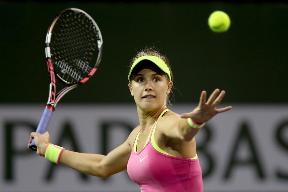 While Bouchard trains at home, she will move up to No. 6 in the rankings next Monday. (Photo by Matthew Stockman/Getty Images)