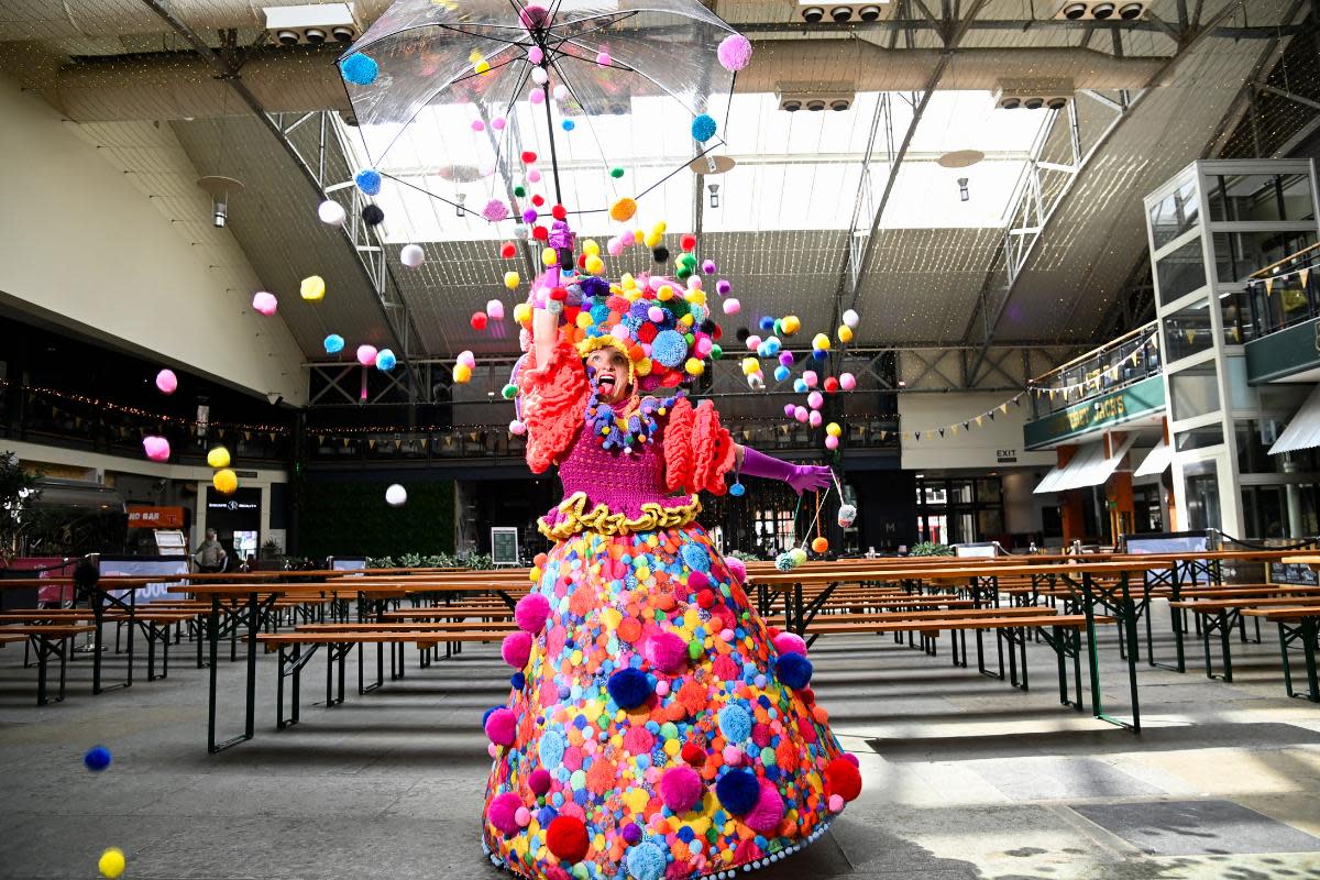 The Prom Pom Queen will entertain visitors in Merchant Square during this year’s Merchant City Festival <i>(Image: Rob Casey for Glasgow Life)</i>